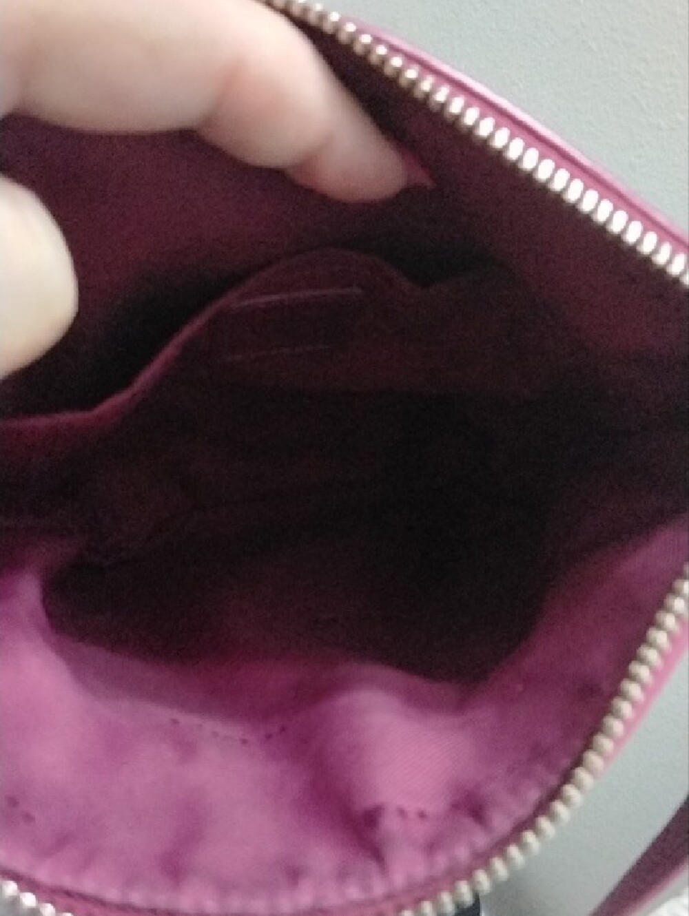 Coach Pebble Leather Crossbody Bag in Berry Pink - Picture 9 of 10